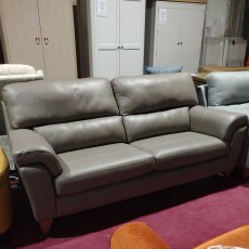 HOXTON 3 Seater Leather Sofa