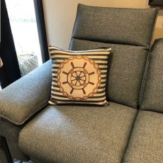 Nautical Wheel 17'' Cushion