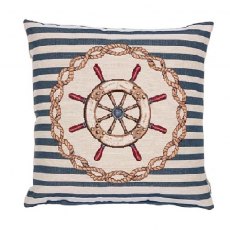 Nautical Wheel 17'' Cushion