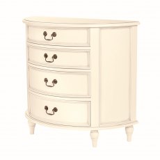 Laura Ashley Clifton 4 Drawer Half Moon Chest Laura Ashley Clifton 4 Drawer Half Moon Chest