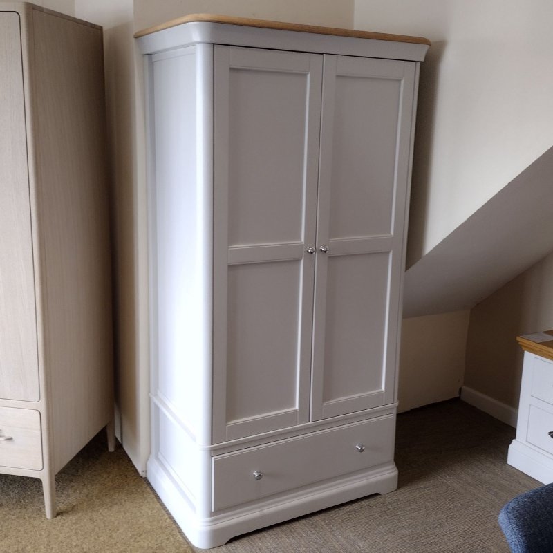 TCH Furniture CROMWELL 2 Door Wardrobe with 1 Drawer