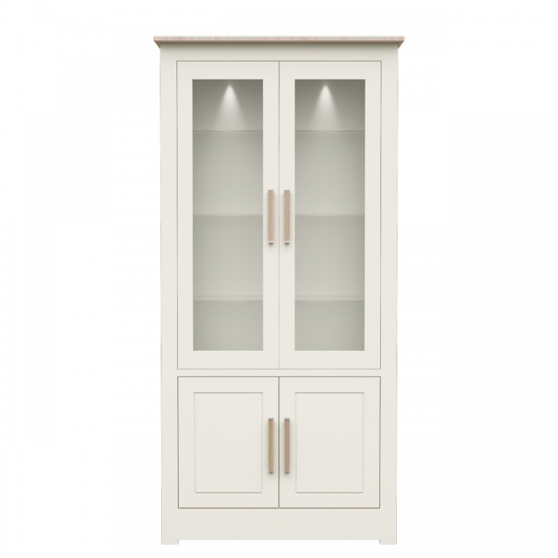 Hill & Hunter Modo Wide 4 Door Glazed Cabinet