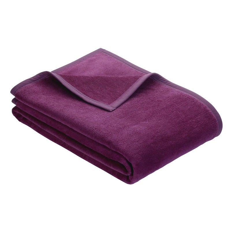 Ibena Uni Porto Plum Blanket