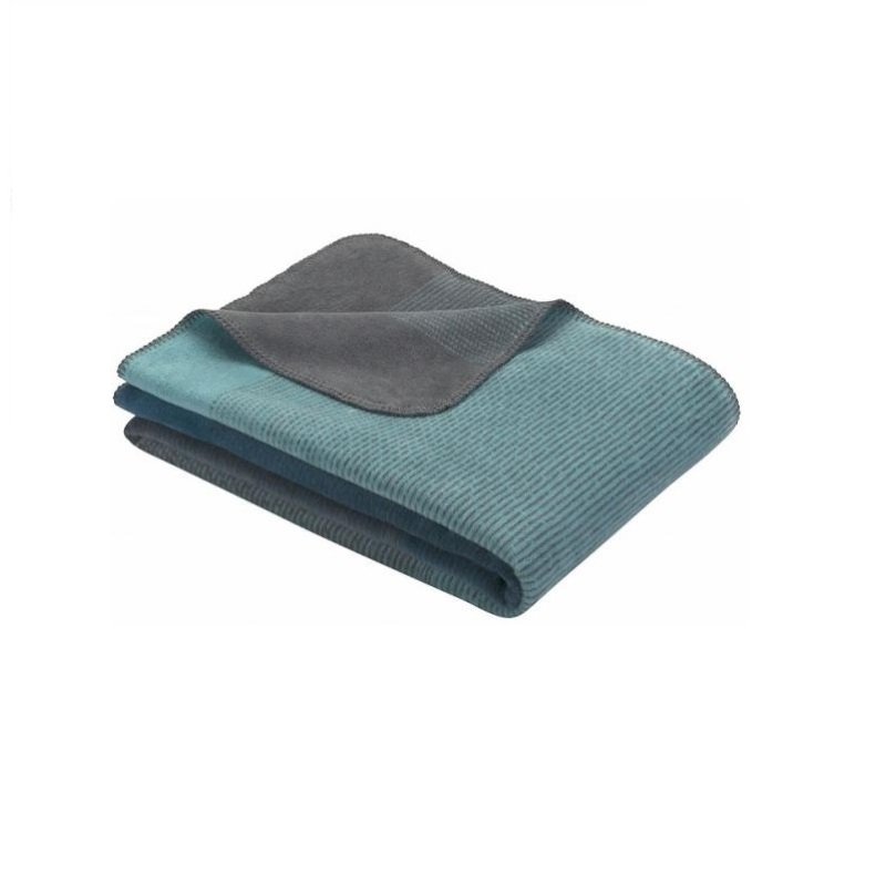 Ibena Toronto Turquoise & Grey  Blanket