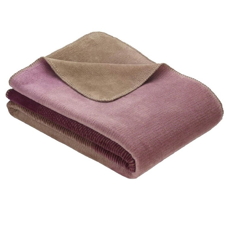 Ibena Toronto Violet & Brown  Blanket