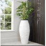 Wilde Java Ribbed White Large Pot