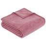 Ibena Uni Porto Mauve Blanket