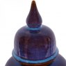 Libra Mediterranean Ginger Jar with Reactive Glazed Blue Ceramic