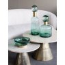 Libra Jorum Collection Glass Bottle Tall With Lid and Brass Detail