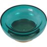 Libra Jorum Collection Glass Bowl with Brass Detail