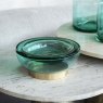 Libra Jorum Collection Glass Bowl with Brass Detail