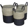 Bluebone Set Of Three Charcoal Baskets